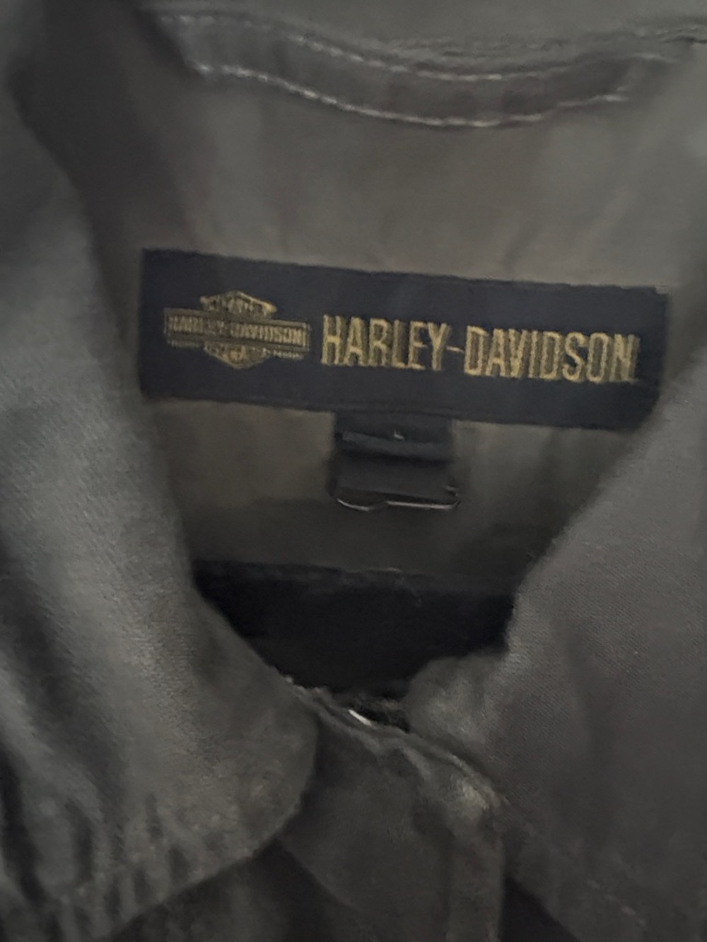 Harley-Davidson Olive Green Studded Utility Jacket - Picture 2 of 4